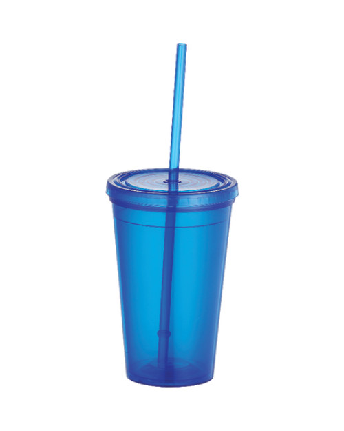 Iceberg 16oz Double-Wall Tumbler w/Straw Iceberg 16oz Double-Wall Tumbler w/Straw