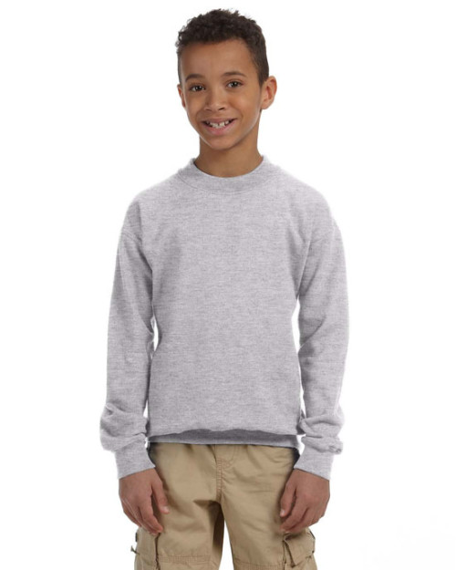 Chandail ras du cou en molleton pour adolescents Heavy BlendMD 13,3 oz, 50/50 Chandail ras du cou en molleton pour adolescents Heavy BlendMD 13,3 oz, 50/50