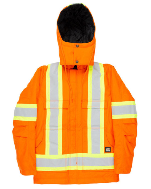 Men's Safety Striped Arctic Insulated Chore Coat