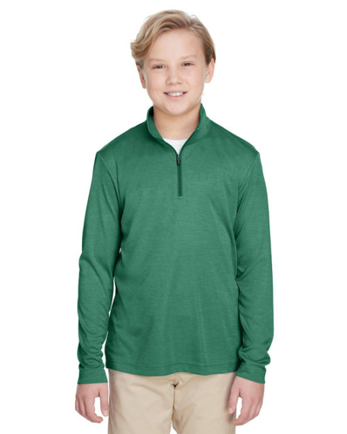 Youth Zone Sonic Heather Performance Quarter-Zip Youth Zone Sonic Heather Performance Quarter-Zip